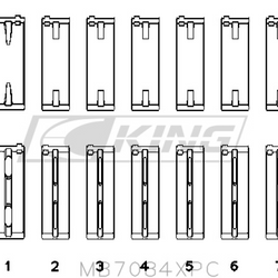 King pagrindinio guolio apvalkalas TOYOTA 2JZGE, 2JZGTE, 24V 3.0L - MB7084XPC STDX