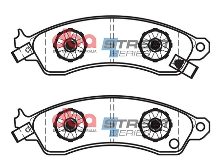 Brake Pads Street Series Ceramic front - DB1353SS ASTON MARTIN V8 Coupe Volante Virage CHEVROLET Camaro 3rd Gen Corvette C4 FORD Aust NZ Mustang Generation 4th HOLDEN HSV PONTIAC Firebird