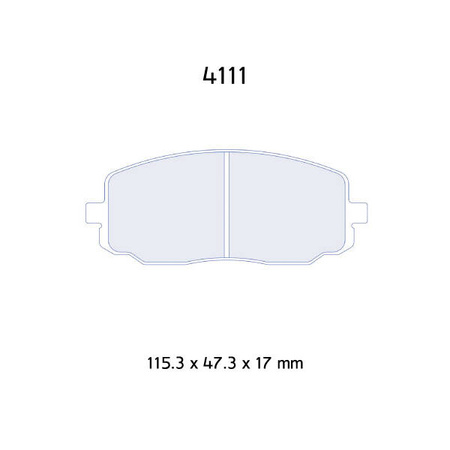 Carbone Lorraine RC5 brake pads - Kia Picanto Cup (all)