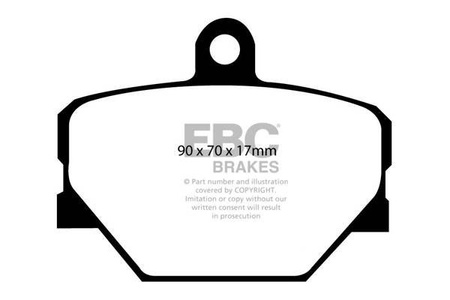 DP41287R - Zestaw klocków hamulcowych seria YELLOWSTUFF EBC Brakes