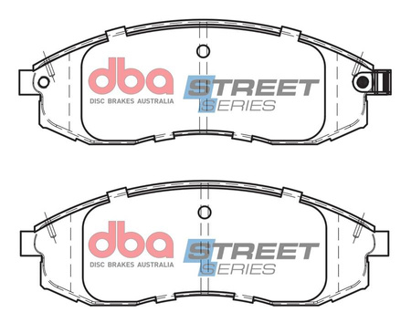Klocki hamulcowe przednie DBA Brake Pads Street Series Ceramic - DB1308SS MITSUBISHI L 200 96-06