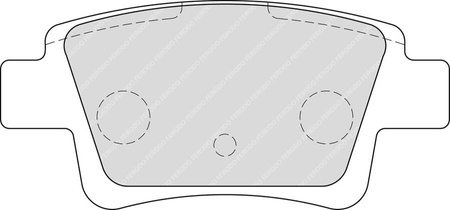 Klock hamulcowe Ferodo Racing DS2500 tylne FCP1858H ABARTH GRANDE PUNTO 199 FIAT Grande Punto Punto OPEL ADAM ADAM CORSA D VAUXHALL Mk III D L_8 L_8 