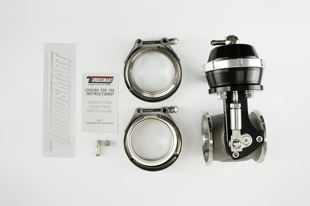 Turbosmart Wastegates vožtuvas Pneumatic StraightGate50 (Vacuum-Based) 6 InHg External Wastegate (Black)
