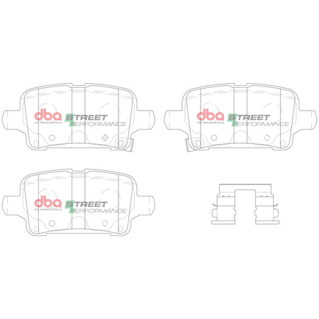 Brake Pads Street Performance rear - DB15018SP OPEL Astra K VAUXHALL