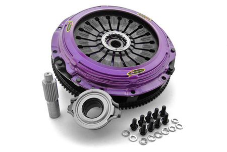 Xtreme Performance Mitsubishi Lancer Evo X - 230mm Rigid Ceramic Twin Plate Clutch Kit Incl Flywheel 1800Nm