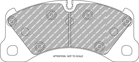 Ferodo Racing DS2500 brake pad front FCP4064H AUDI Q7 Q7 4L PORSCHE Cayenne CAYENNE 92A 955 Cayenne 9YA 9YB MACAN 95B Panamera Panamera TOUAREG 7P5 7P5 7P6 VAN 7P5 