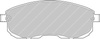 Ferodo Racing DS2500 brake pad front FCP691H INFINITI G20 NISSAN 200SX S13 Maxima,