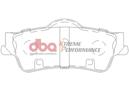 Klocki hamulcowe tylne DBA Brake Pads Xtreme Performance Hawk HB607x.616 - DB1766XP BITTER Vero CHEVROLET M.East S.Africa HOLDEN Aust NZ HSV