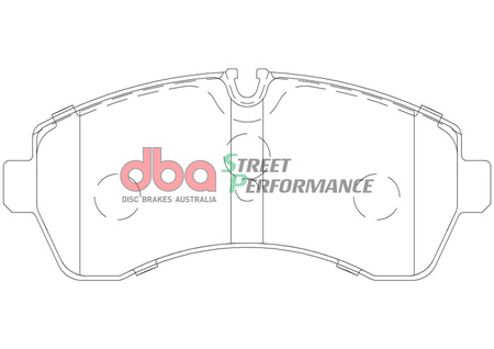 Bremsbeläge vorne DBA Brake Pads Street Performance - DB1974SP MERCEDES-BENZ Sprinter 211D 214D 311D 314D 316D 319D 411D 413D 414D 415D 416D 418D 419D 424 509D 510D 511D 513D 514D 515D 516D 518D 519D VOLKSWAGEN Crafter 50
