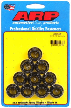 ARP "9/16""-18 12pt nut kit" (10pcs)