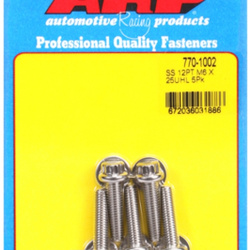 ARP M6 x 1.00 x 25 12pt SS bolts (5pcs)