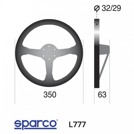 Sparco L777 odinis vairas
