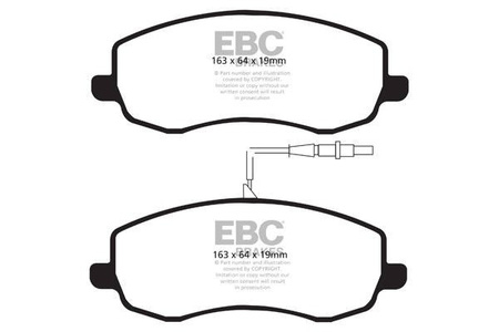 DPX2062 - Ein Satz Bremsbeläge serie ULTIMAX2 EBC Brakes