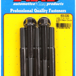 ARP "7/16""-14 X 3.250 hex black oxide bolts" (5pcs)