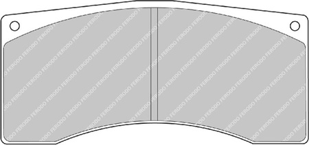 Klock hamulcowe Ferodo Racing DS2500 przednie FRP1077H CITROEN C3 DS3 R5 FERRARI 360 FORD Fiesta GINETTA G55 PEUGEOT 206 208 SKODA Fabia SUZUKI Swift TOYOTA GT-86 VOLKSWAGEN Polo,