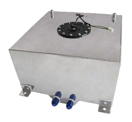 IRP fekete 40 literes alumínium üzemanyagtartály üzemanyagszint-érzékelővel