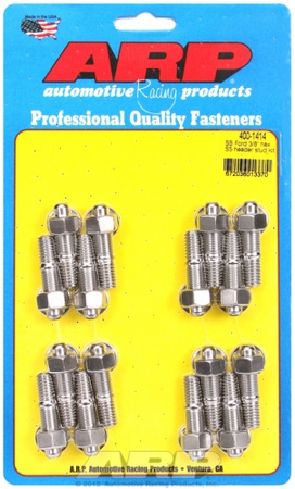 Zestaw śrub głowicy cylindrów ARP 400-1414 "SB Ford 3/8"" hex SS header stud kit" Ford Small Block