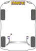 Tuleja mocowania tylnej belki Powerflex Road Series Chevrolet Aveo/Kalos (2002-2011) PFR10-110
