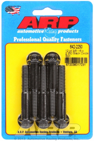 ARP "3/8""-16 x 2.250 12pt black oxide bolts" (5pcs)