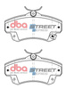DBA Brake Pads Utcai sorozat első fékbetétek Kerámia - DB1855SS