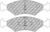 Ferodo Racing DS2500 brake pad rear FCP206H FERRARI 208 328 GTB GTS Mondial FORD Courier Escort 3 4 Van Fiesta 1 2 Orion P100 Sierra Sierra Sapphire KIA Sephia TVR Cerbera Chimaera Griffith,
