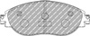 Klock hamulcowe Ferodo Racing DSUNO przednie FCP4425Z AUDI A3 CUPRA FORMENTOR KM7 SEAT ALHAMBRA Leon SKODA Octavia SUPERB VOLKSWAGEN ARTEON CC 358 GOLF ALLTRACK VIII PASSAT SHARAN TIGUAN,