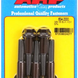 Śruby ARP "3/8""-16 x 2.000 hex 7/16 wrenching black oxide bolts"(5pcs