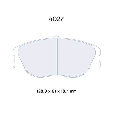 Carbone Lorraine RC6 brake pads - Alfa Romeo 155 2,0 16V- Turbo Q4 ATE (92-96)