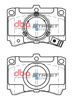 Brake Pads Street Series Ceramic front - DB406SS FORD S.Africa Laser Meteor Tonic KIA Rio DC MAZDA 121 323 AZ-3 Demio Familia
