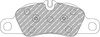 Ferodo Racing DS2500 első fékbetét FCP4805H PORSCHE 718 BOXSTER 982 CAYMAN 911 991 997 Convertible Targa 981 Spyder 987 987 