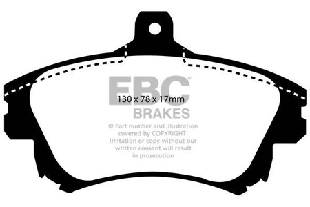 DP31139C - Ein Satz Bremsbeläge serie REDSTUFF EBC Brakes