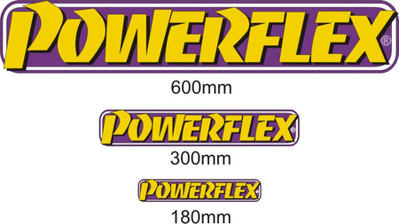 POWERFLEX LIPDUKAS 180mm - 50 VNT. Powerflex poliuretano įvorė Road Series Promotional Items VINYL STICKERS STICKER 180