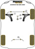 Tuleja stabilizatora przód 23.2mm   Powerflex Black Series Hyundai Elantra Models & Elantra GT GD (2012 - 2015) PFF26-103-23.2BLK