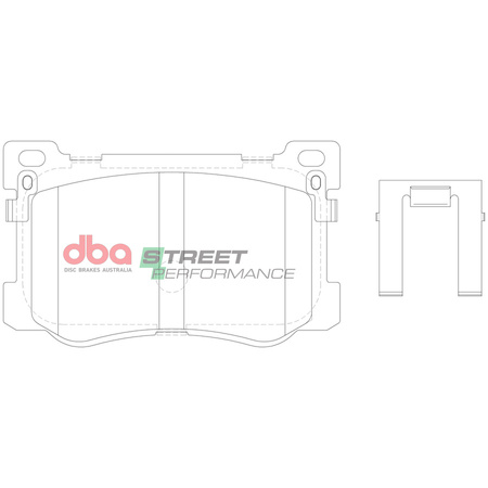 Brake Pads Street Performance front - DB15021SP HYUNDAI Genesis Coupe DH