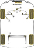 Tuleja mocowania tylnej belki Powerflex Black Series Audi A6 / S6 / RS6 & A6 / S6 / RS6 C5 (1997-2005)\A6 (2002 - 2005) PFR3-215BLK