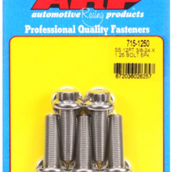 ARP "3/8""-24 x 1.250 12pt 7/16 wrenching SS bolts" (5pcs)