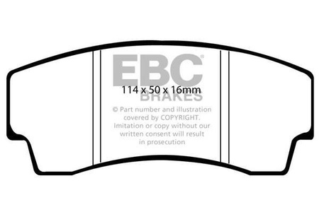 DP2008 - Zestaw klocków hamulcowych seria GREENSTUFF EBC Brakes