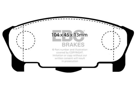 DP1120 - Zestaw klocków hamulcowych seria ULTIMAX2 EBC Brakes