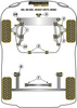 Front Subframe Rear Bush 12mm Powerflex Polyurethane Bush Black Series Audi 80 / 90 - inc S2/RS2 & Quattro (1976 - 2000) 80, 90 inc Avant (1973 - 1996) PFF3-121-12BLK