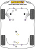Zestaw śrub regulacji kąta pochylenia PowerAlign (15mm) Powerflex road+black Toyota MR2 Models & MR2 Gen3 ZZW30 (2000 - 2006) PFA100-15