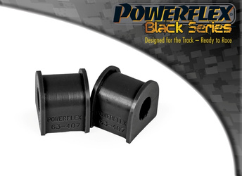 Galinis apsaugos nuo riedėjimo strypo laikiklis 15mm Powerflex poliuretano įvorė Black Series Rover 200 (1989 - 1998), 400 (1990 - 1998) PFR63-407-15BLK