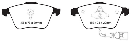 DP1946 - Zestaw klocków hamulcowych seria ULTIMAX2 EBC Brakes