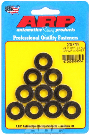 ARP Washer M9 ID 0.812 OD Black 10 Pack