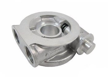 Oil filter base with Mocal thermostat