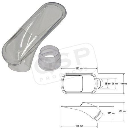 Wlot wentylacyjny układu hamulcowego