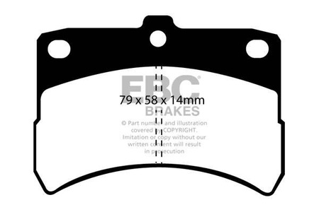 DP1335 - Ein Satz Bremsbeläge serie ULTIMAX2 EBC Brakes