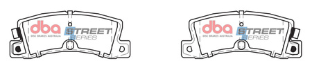 DBA Brake Pads Utcai sorozat hátsó fékbetétek Kerámia - DB1147SS
