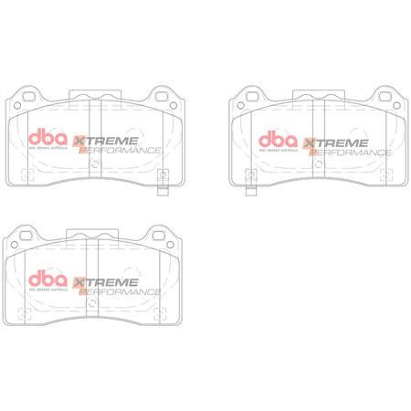 Klocki hamulcowe przednie DBA Brake Pads Xtreme Performance Hawk HB889x.550 - DB15025XP FORD Focus Mk3