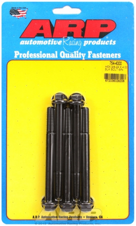 ARP "3/8""-24 x 4.000 hex 7/16 wrenching black oxide bolts" 5pcs