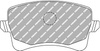 Ferodo Racing DS2500 hátsó fékbetét FCP4050H AUDI A4 8K2 B8 Allroad 8KH Avant 8K5 A5 Convertible 8F7 A6 4G5 C7 4GD A7 Sportback 4GA 4GF Q5 PORSCHE MACAN 95B,